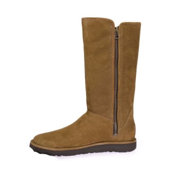 BRAND NEW- UGG ABREE II BRUNO SUEDE SHEARLING ZIP TALL BOOTS SIZE 7 - Picture 6 of 8